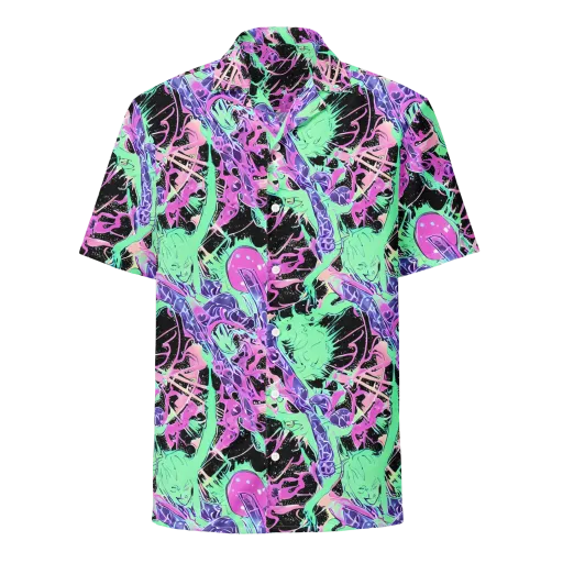 Candy Static on a Button Shirt