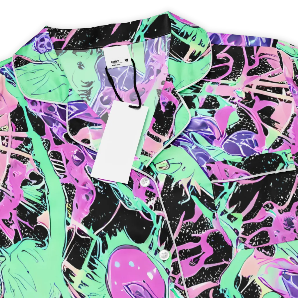 Candy Static on Women's Short Sleeve Pajama Top — Product details