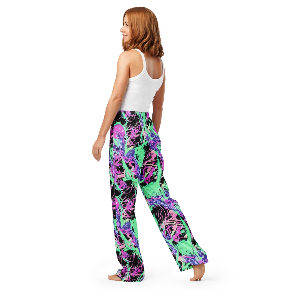Candy Static on Women's Pajama Pants — Back