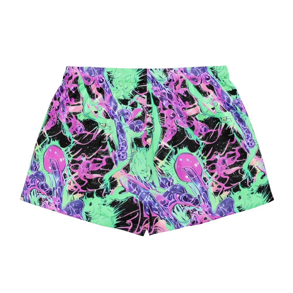 Candy Static on Women's Pajama Shorts — Back