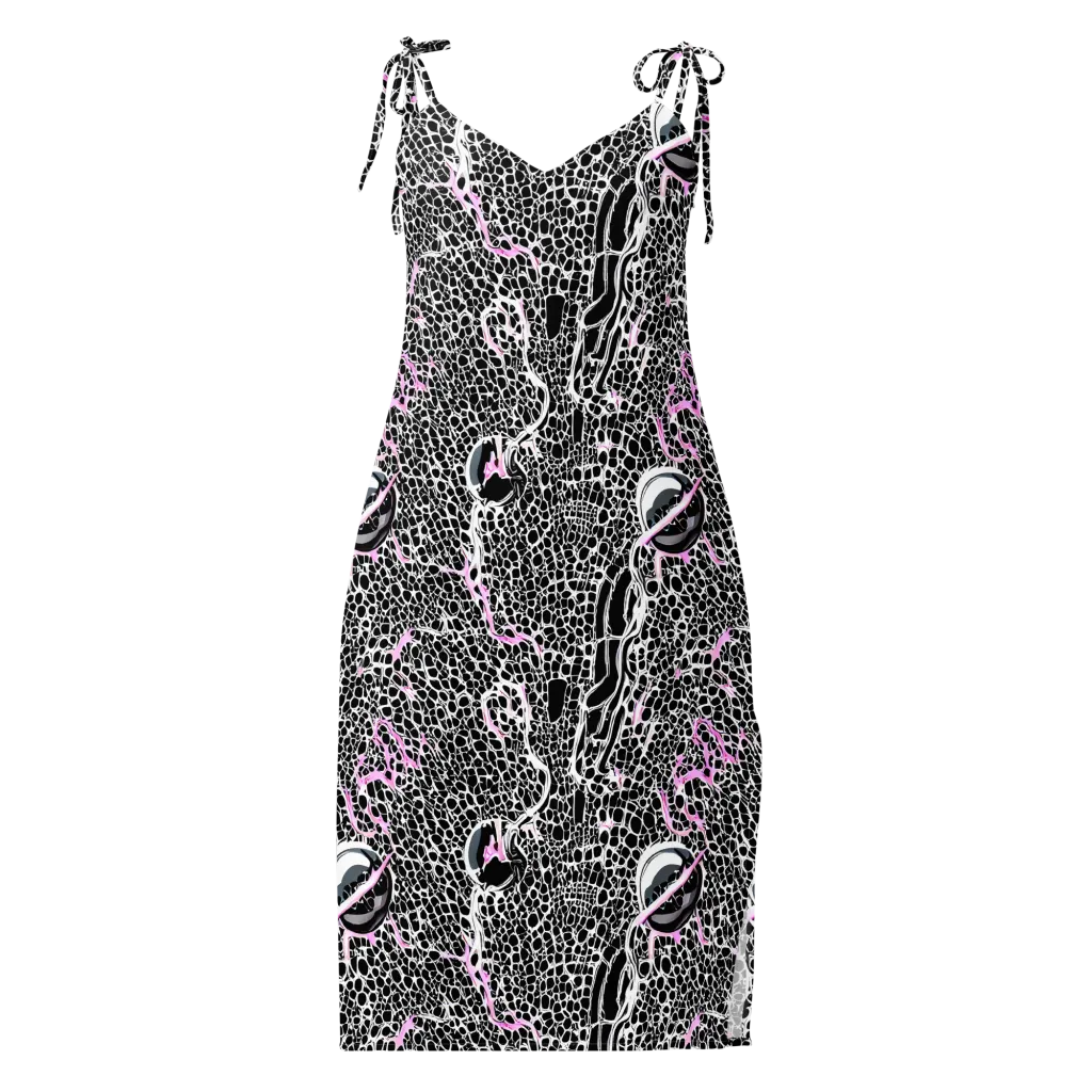 Pink Fracture on Slip Dress — Front