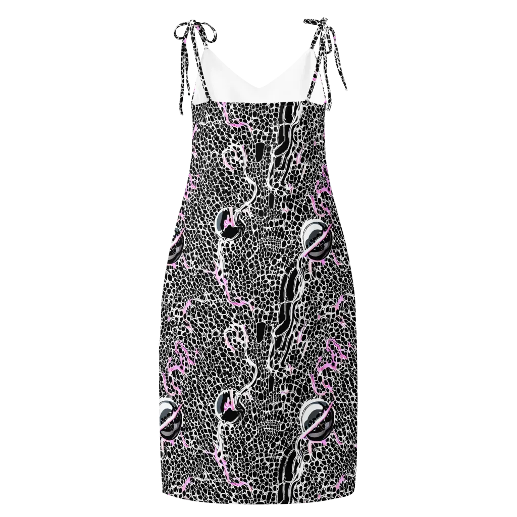 Pink Fracture on Slip Dress — Back
