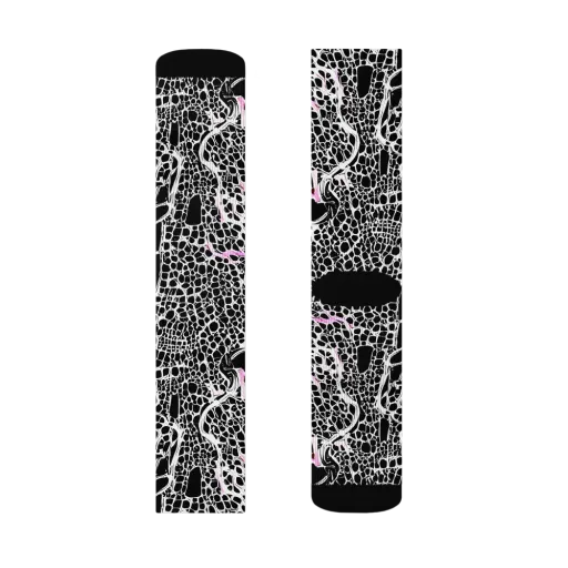 Pink Fracture on a Socks