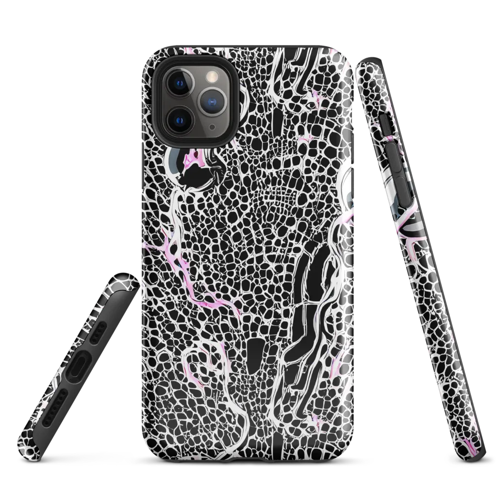 Pink Fracture on Tough Case for iPhone® — Front
