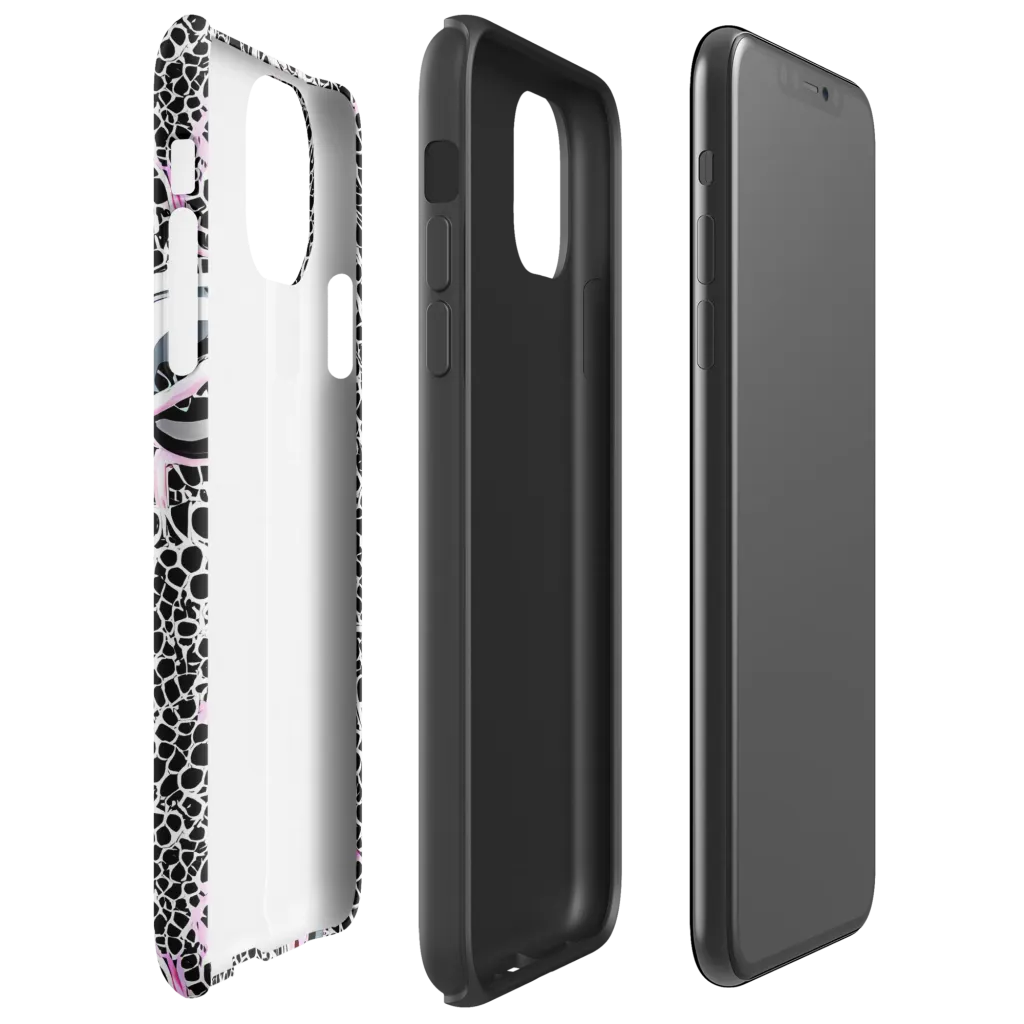 Pink Fracture on Tough Case for iPhone® — Right