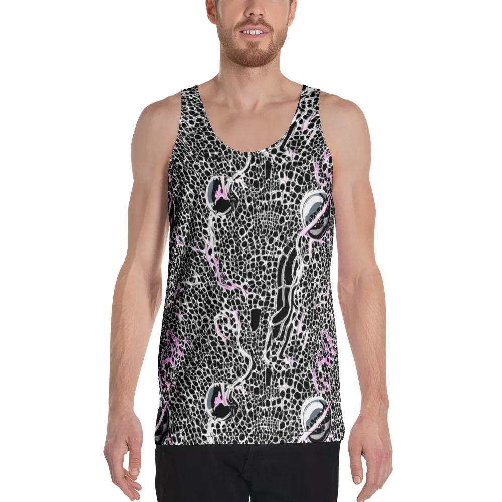 Pink Fracture on Men's Tank Top — Front