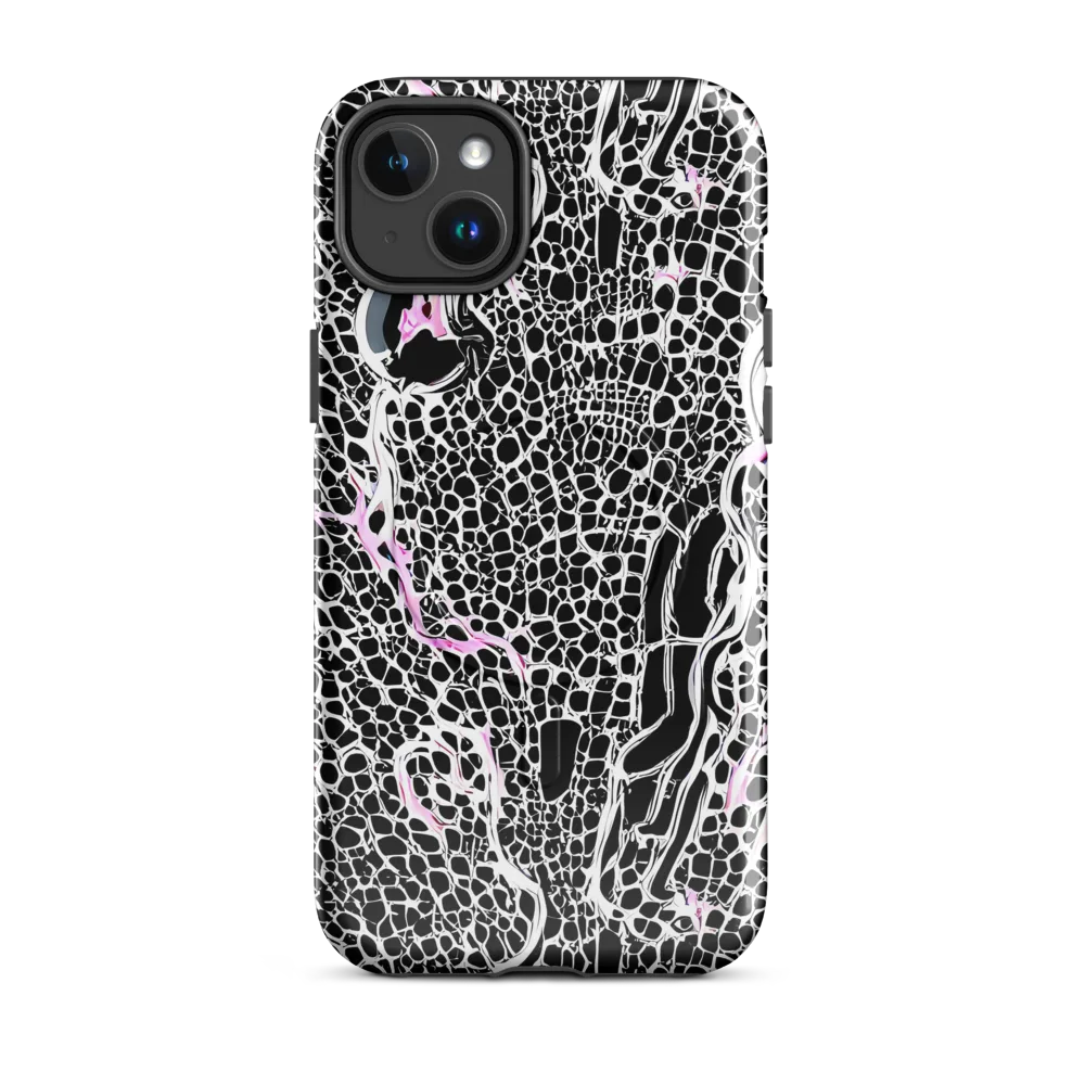Pink Fracture on MagSafe Tough Case for iPhone® — Front