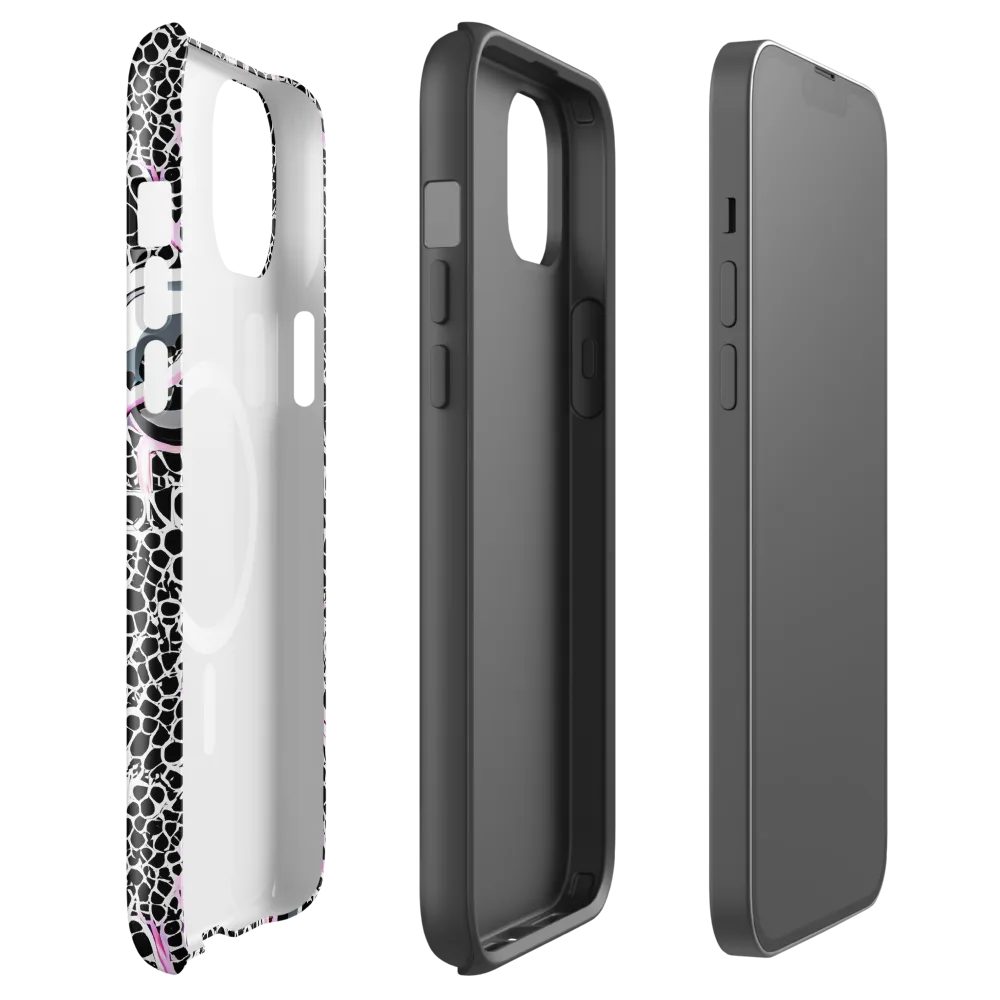 Pink Fracture on MagSafe Tough Case for iPhone® — Front