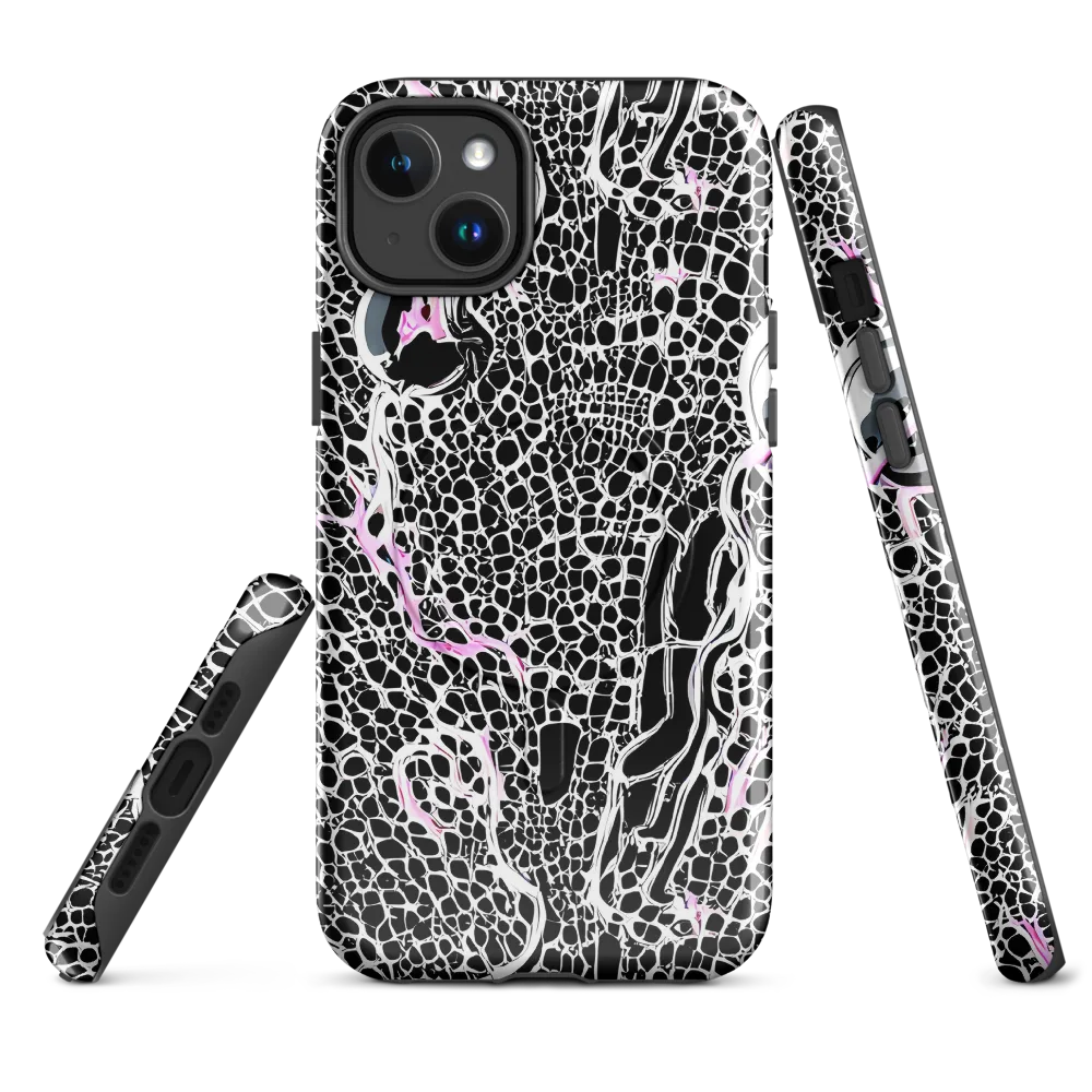 Pink Fracture on MagSafe Tough Case for iPhone® — Front