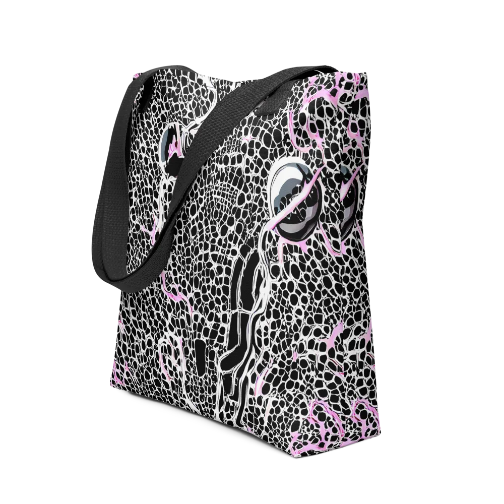 Pink Fracture on Tote Bag — Front