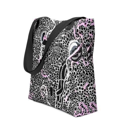 Pink Fracture on a Tote Bag