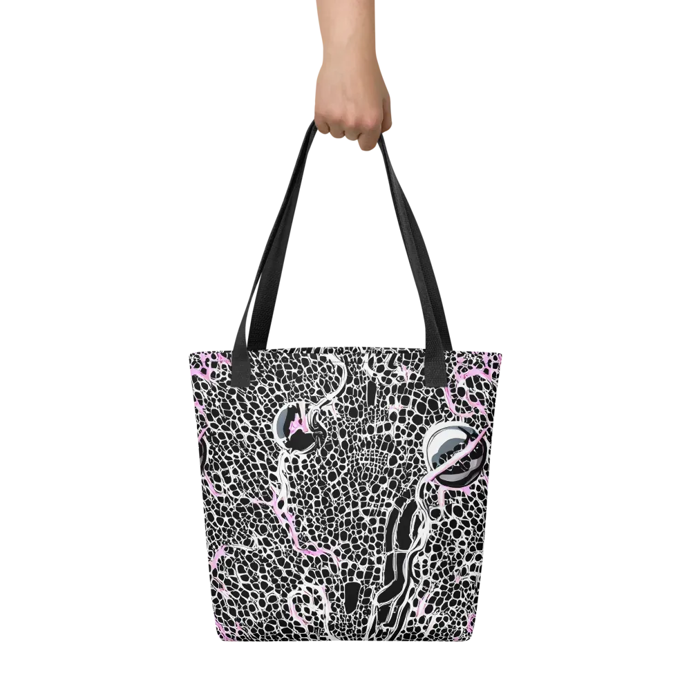 Pink Fracture on Tote Bag — Front