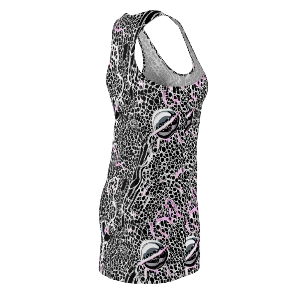 Pink Fracture on Racerback Dress — Back Side