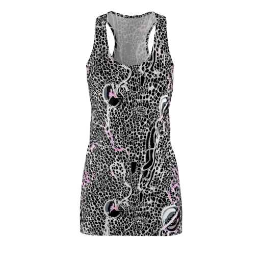 Pink Fracture on a Racerback Dress