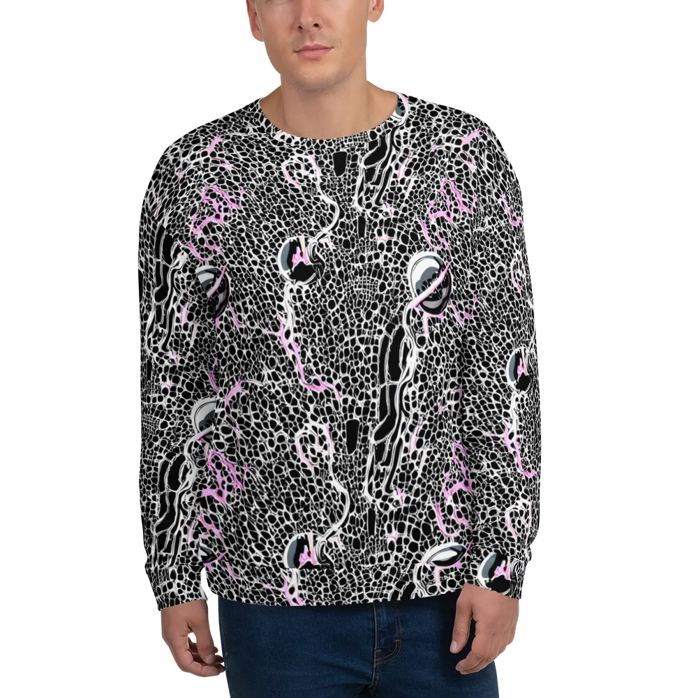 Pink Fracture on Sweatshirt — Front
