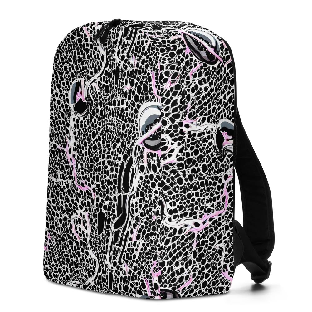 Pink Fracture on Minimalist Backpack — Left