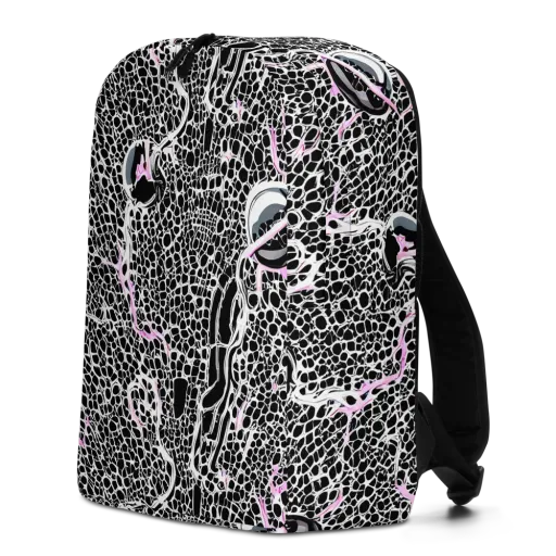 Pink Fracture on a Minimalist Backpack