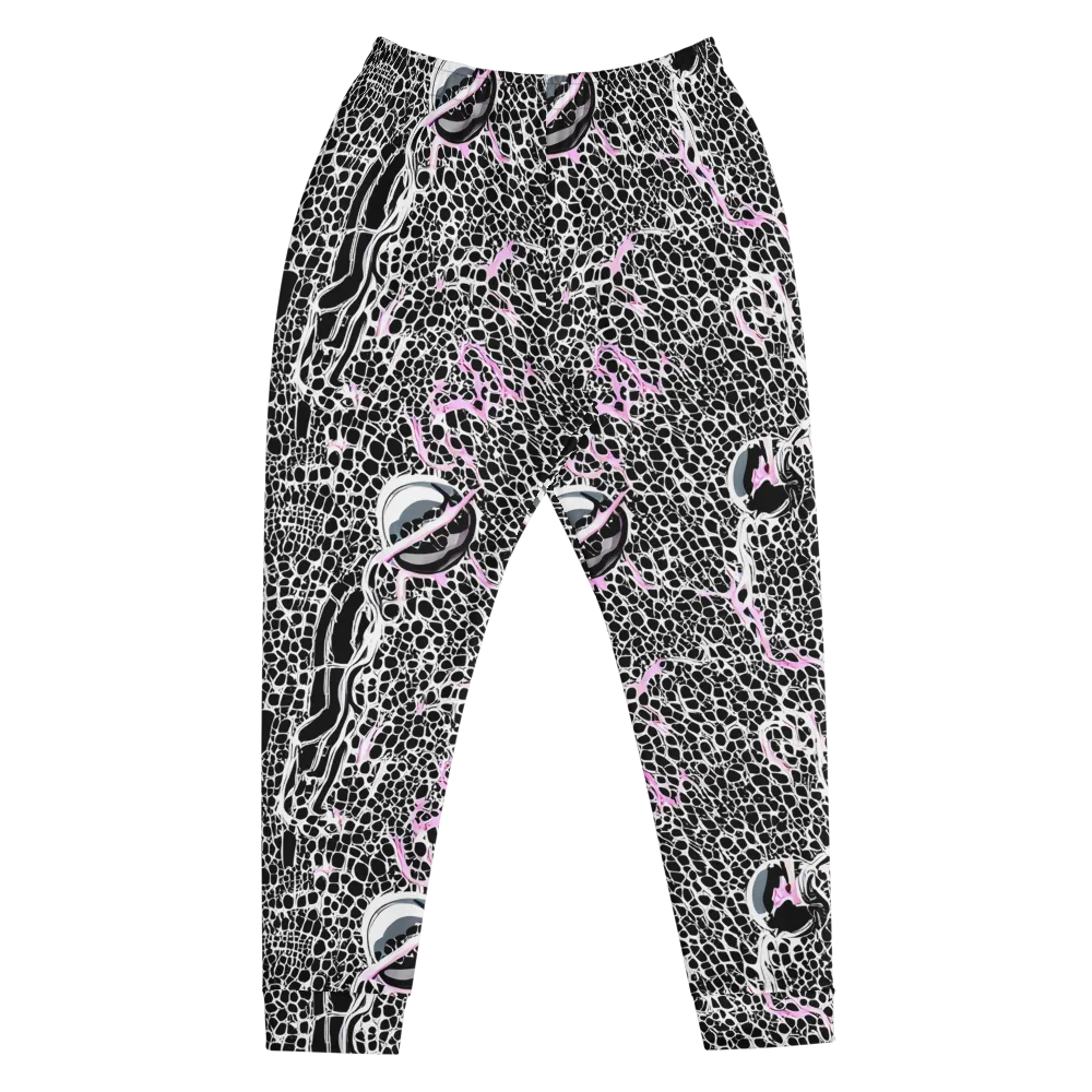 Pink Fracture on Men's Joggers — Front