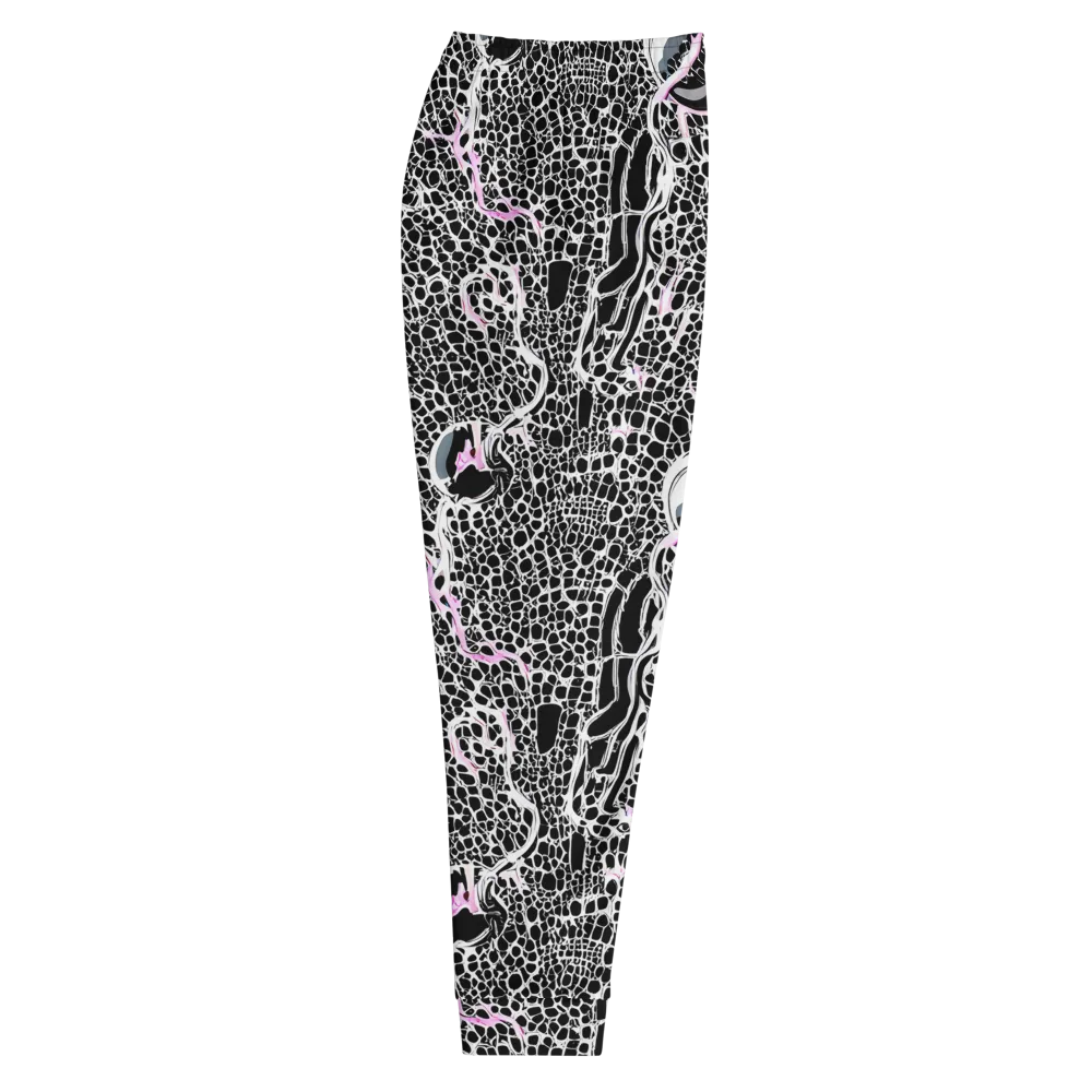 Pink Fracture on Men's Joggers — Right