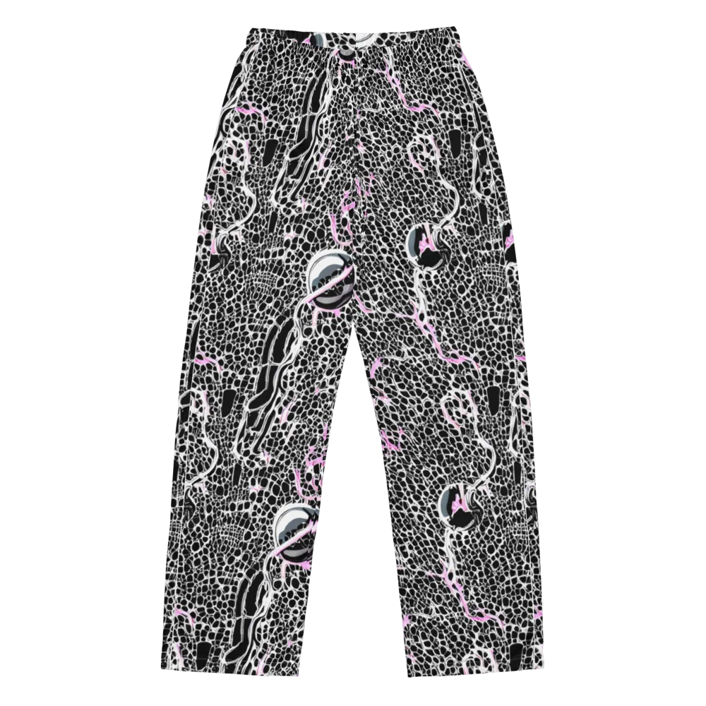 Pink Fracture on Women's Pajama Pants — Front