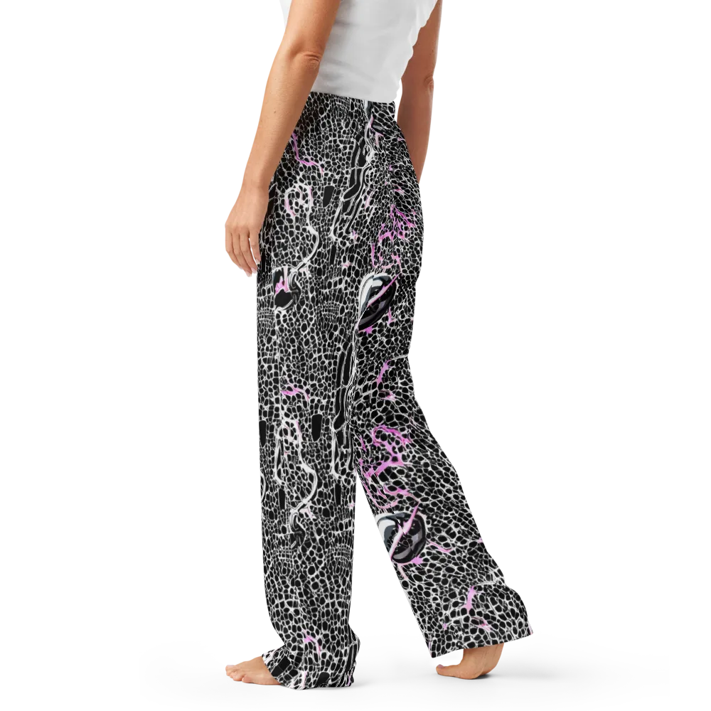 Pink Fracture on Women's Pajama Pants — Left