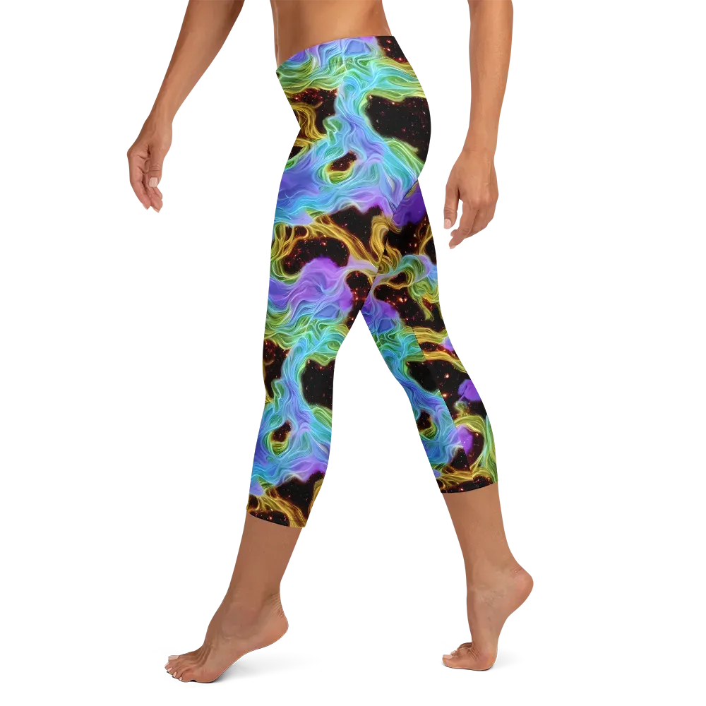 Galactic Tides on Capri Leggings — Left