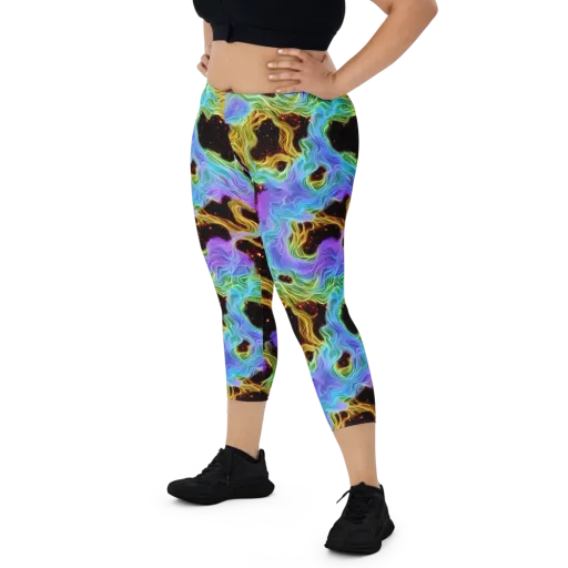 Galactic Tides on a Capri Leggings