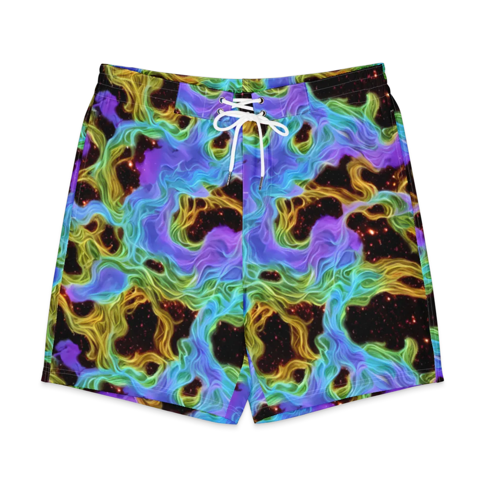Galactic Tides on Men's Board Shorts — Front