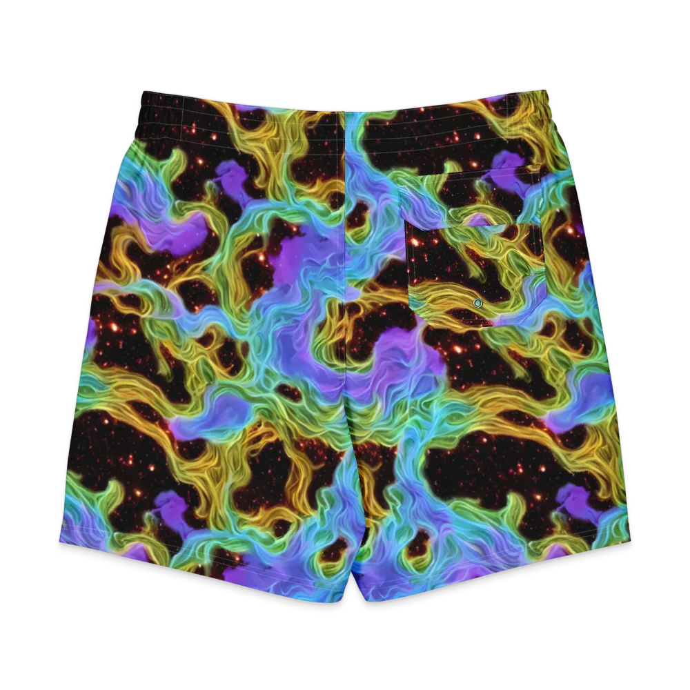 Galactic Tides on Men's Board Shorts — Back
