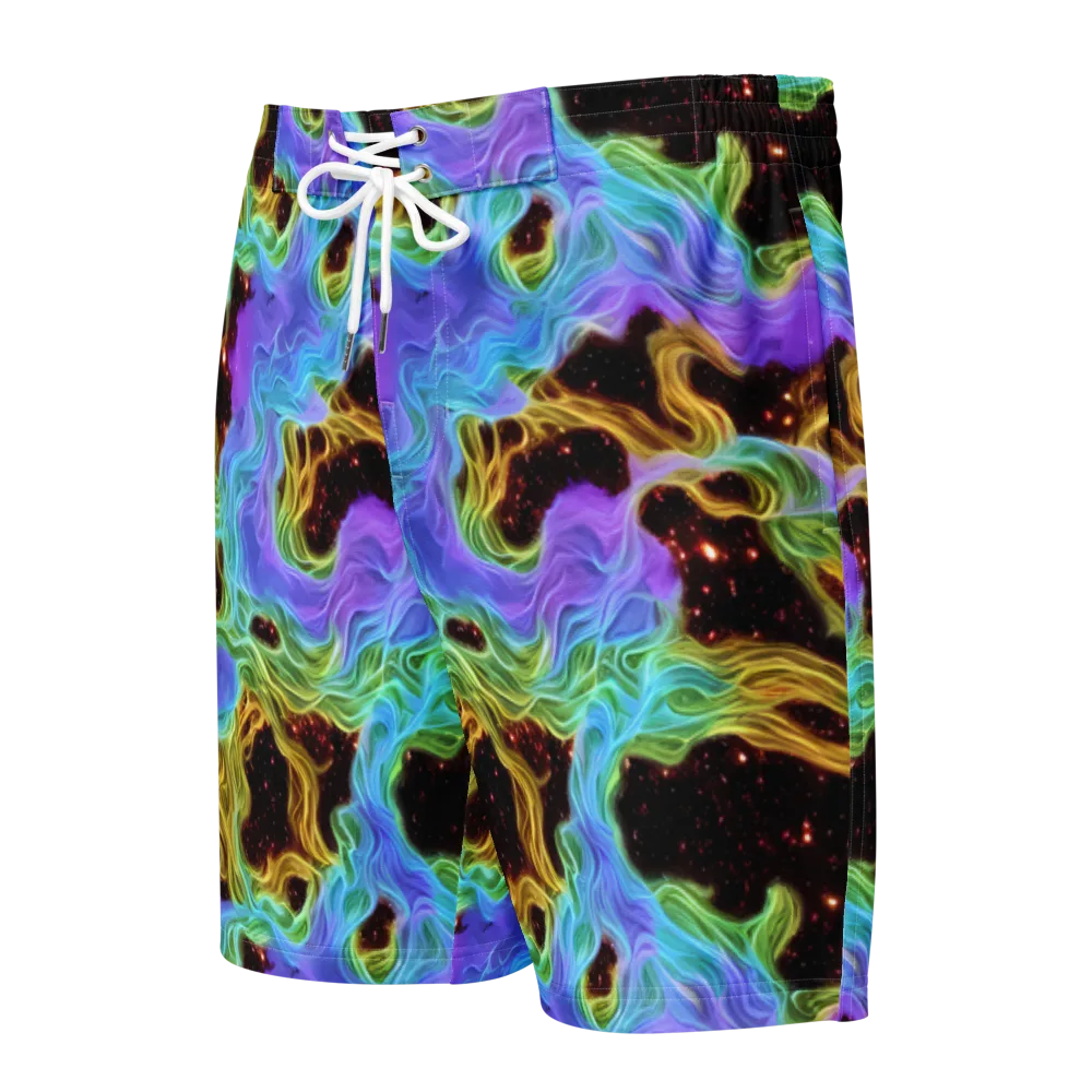 Galactic Tides on Men's Board Shorts — Front