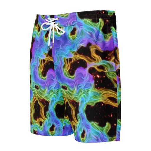 Galactic Tides on a Men's Board Shorts