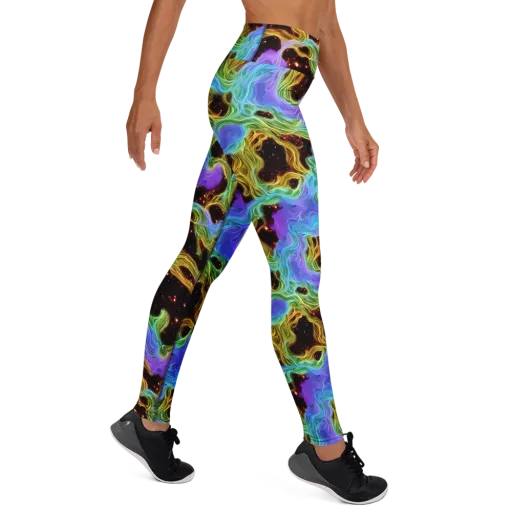 Galactic Tides on a Yoga Leggings