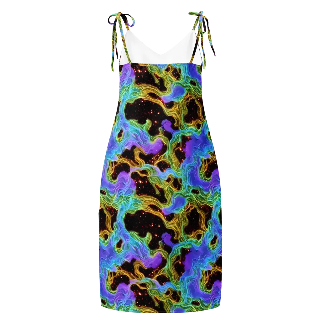 Galactic Tides on Slip Dress — Back