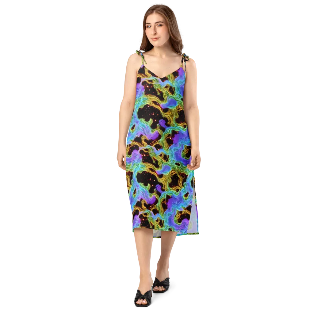 Galactic Tides on Slip Dress — Front