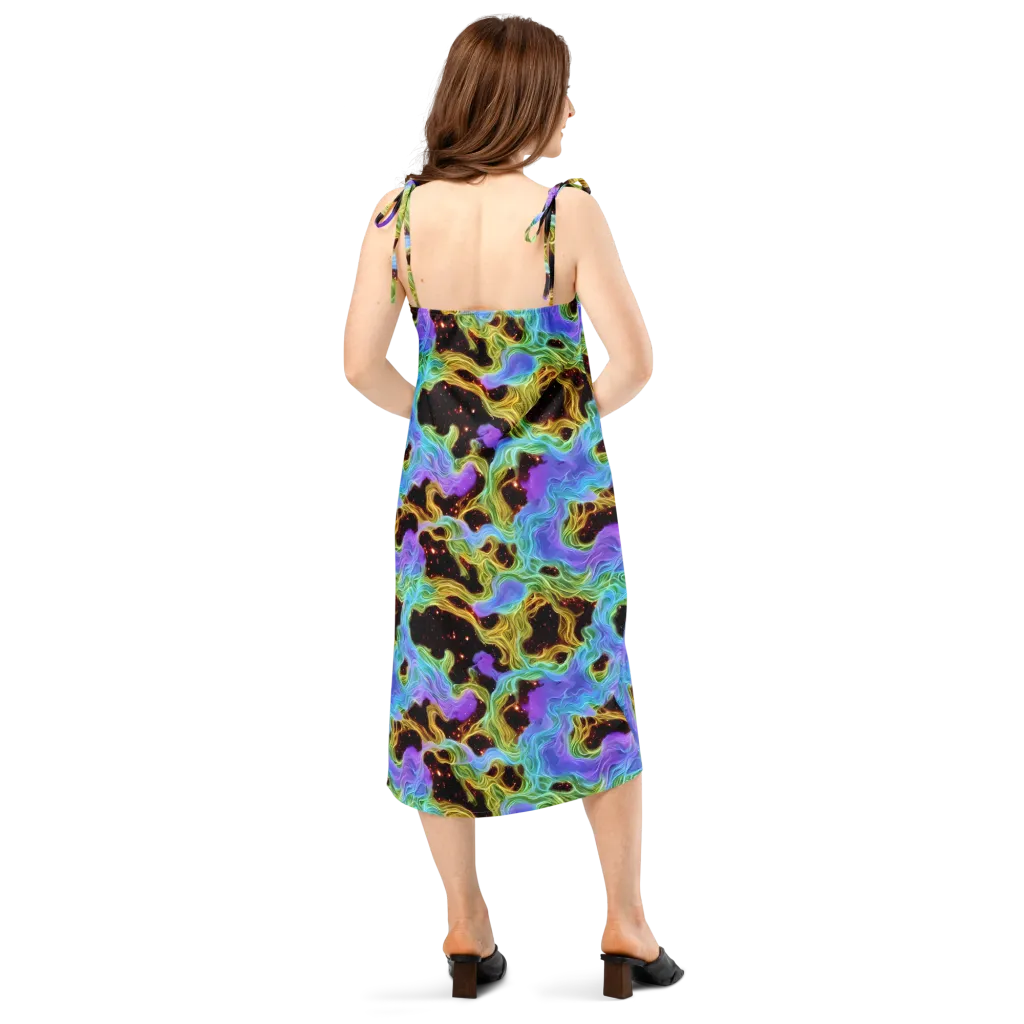 Galactic Tides on Slip Dress — Back