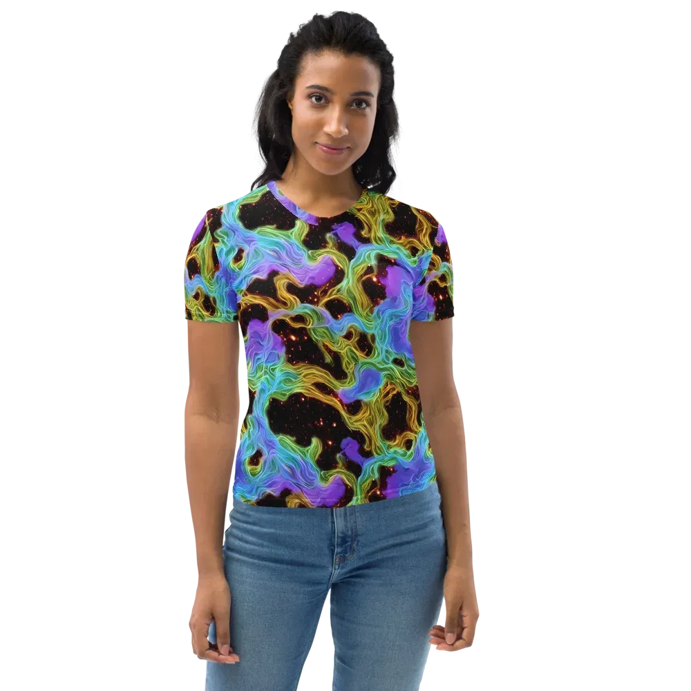 Galactic Tides on Women's Crew Neck T-Shirt — Front