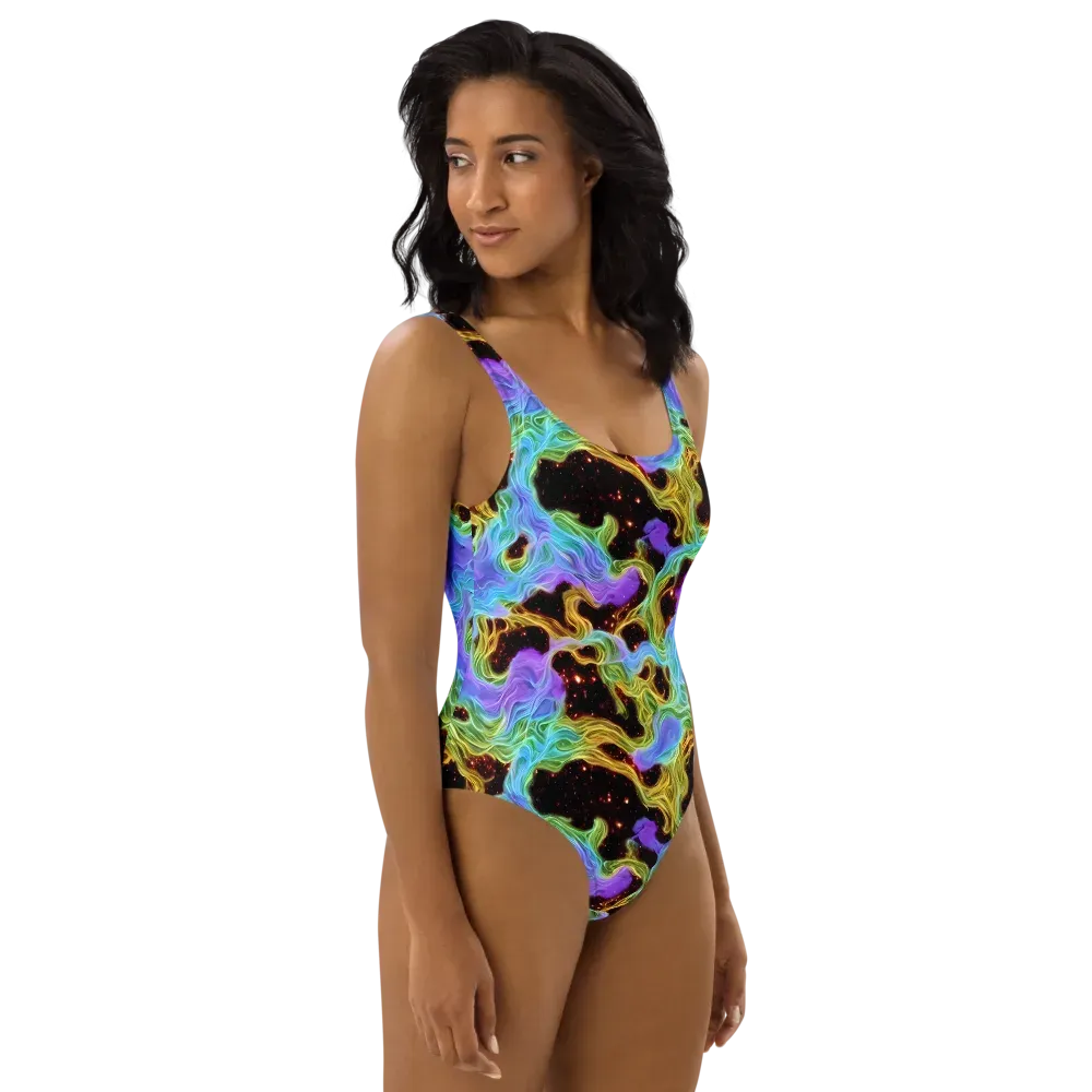 Galactic Tides on One-Piece Swimsuit — Right