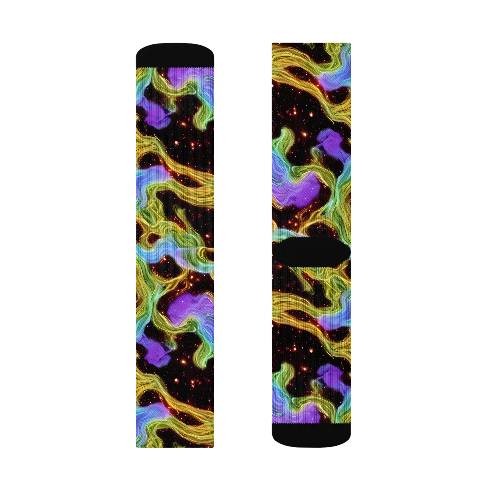 Galactic Tides on Socks — Right Sock