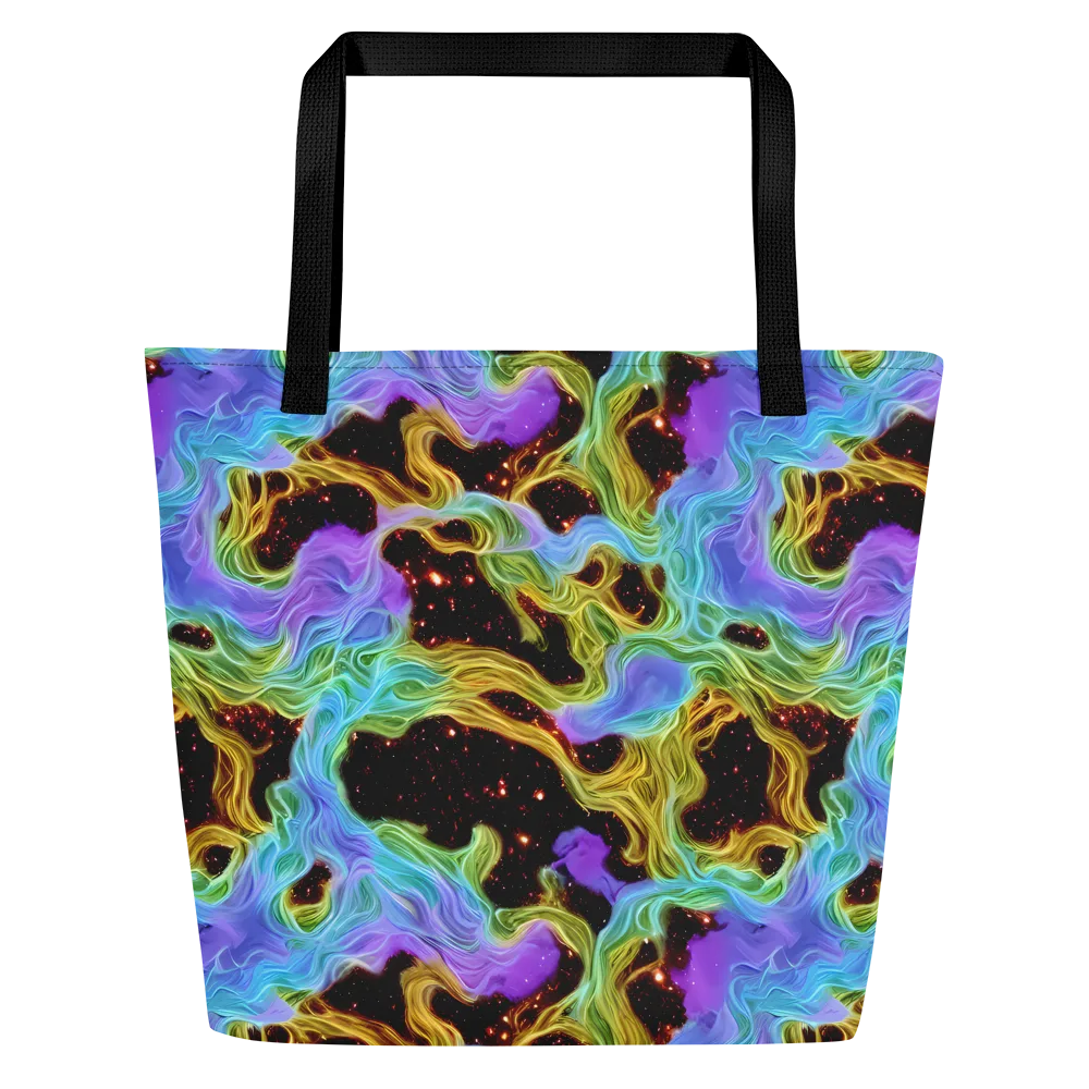 Galactic Tides on Large Tote Bag W/ Pocket — Front