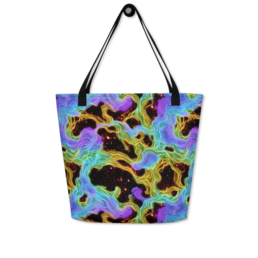 Galactic Tides on Large Tote Bag W/ Pocket — Front