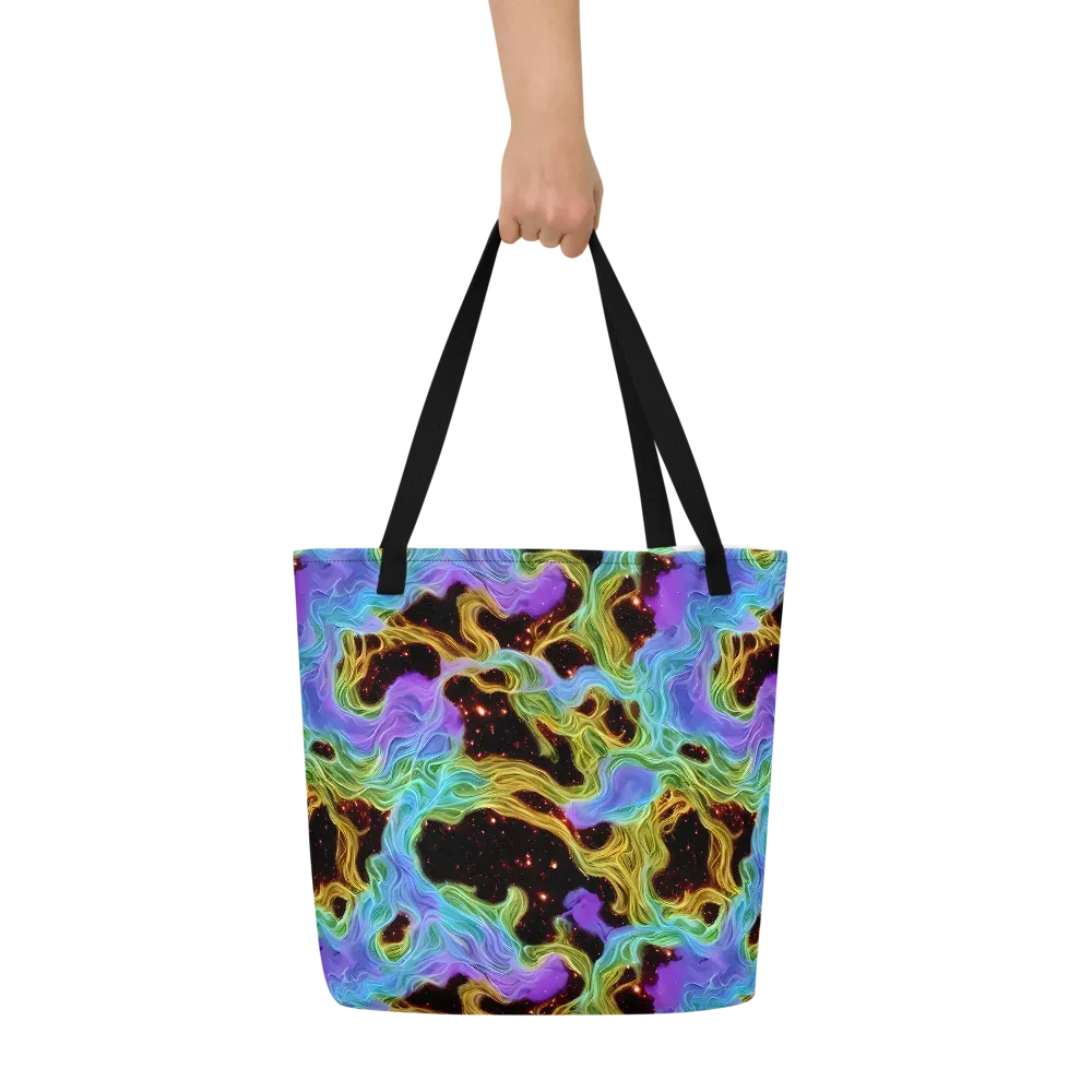 Galactic Tides on Large Tote Bag W/ Pocket — Front