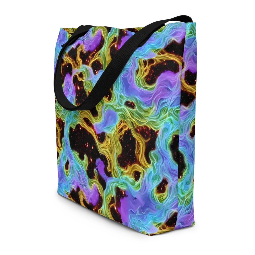 Galactic Tides on Large Tote Bag W/ Pocket — Front