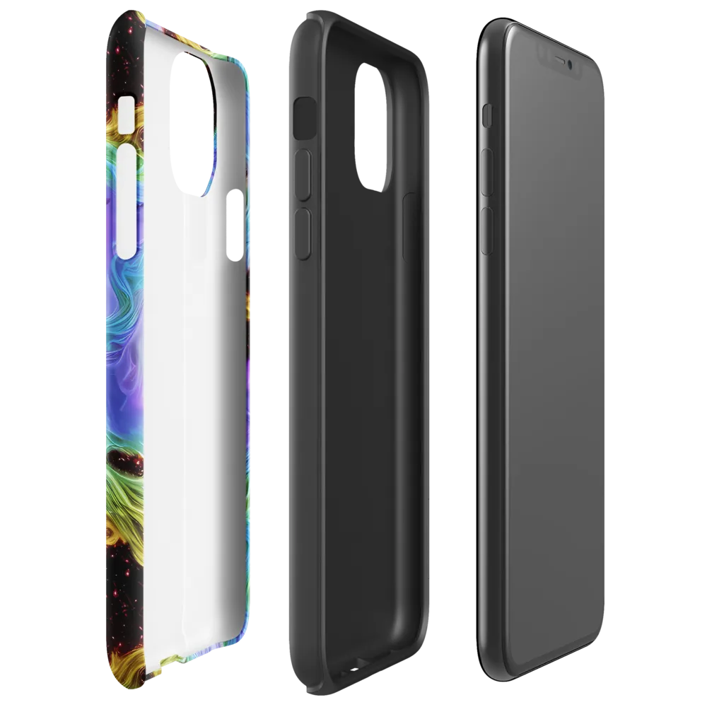 Galactic Tides on Tough Case for iPhone® — Right