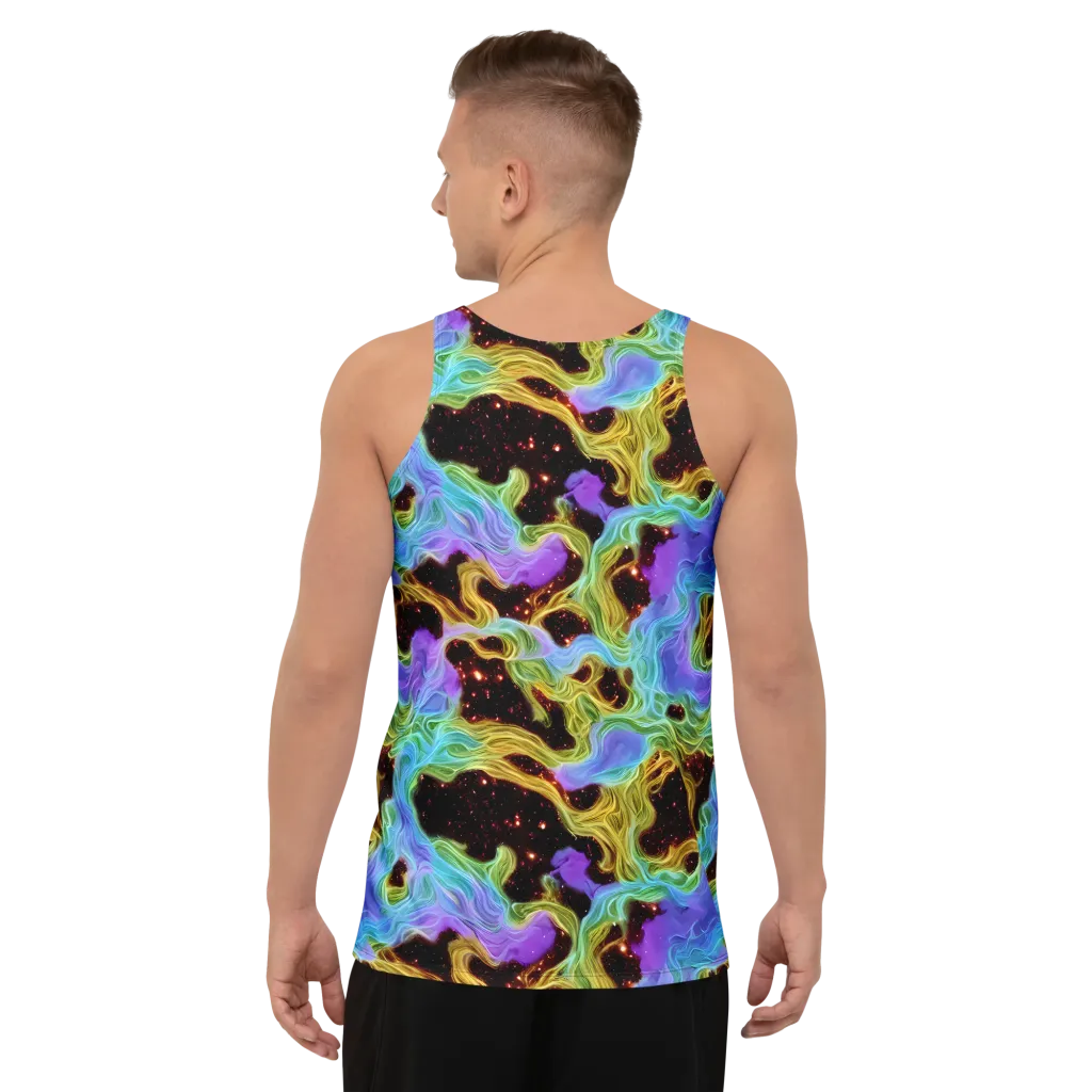 Galactic Tides on Men's Tank Top — Back