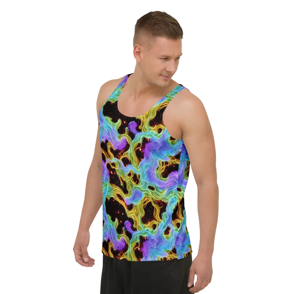 Galactic Tides on Men's Tank Top — Left Front