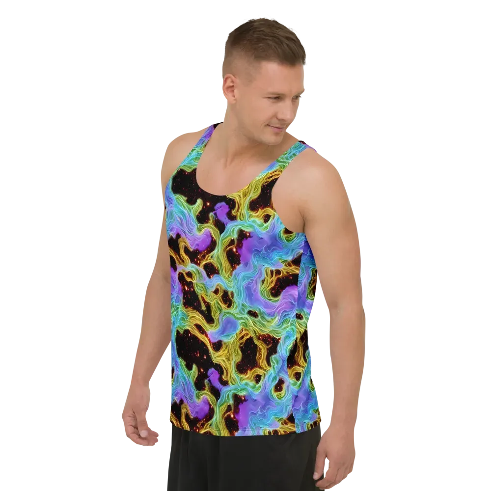 Galactic Tides on Men's Tank Top — Left Front