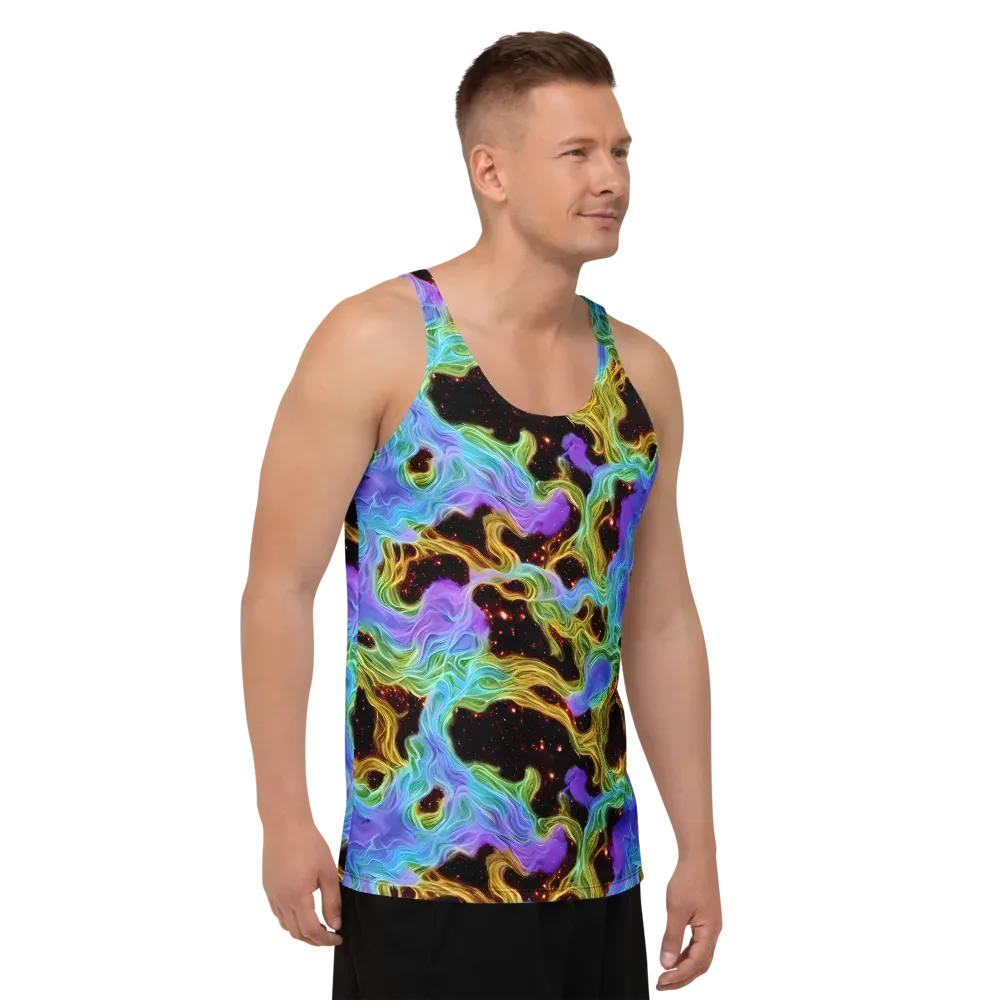 Galactic Tides on Men's Tank Top — Right Front