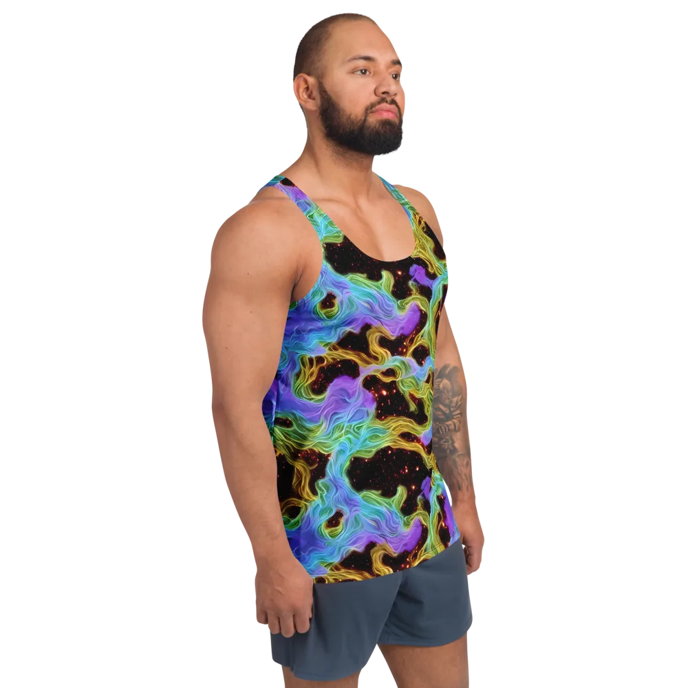 Galactic Tides on Men's Tank Top — Right Front