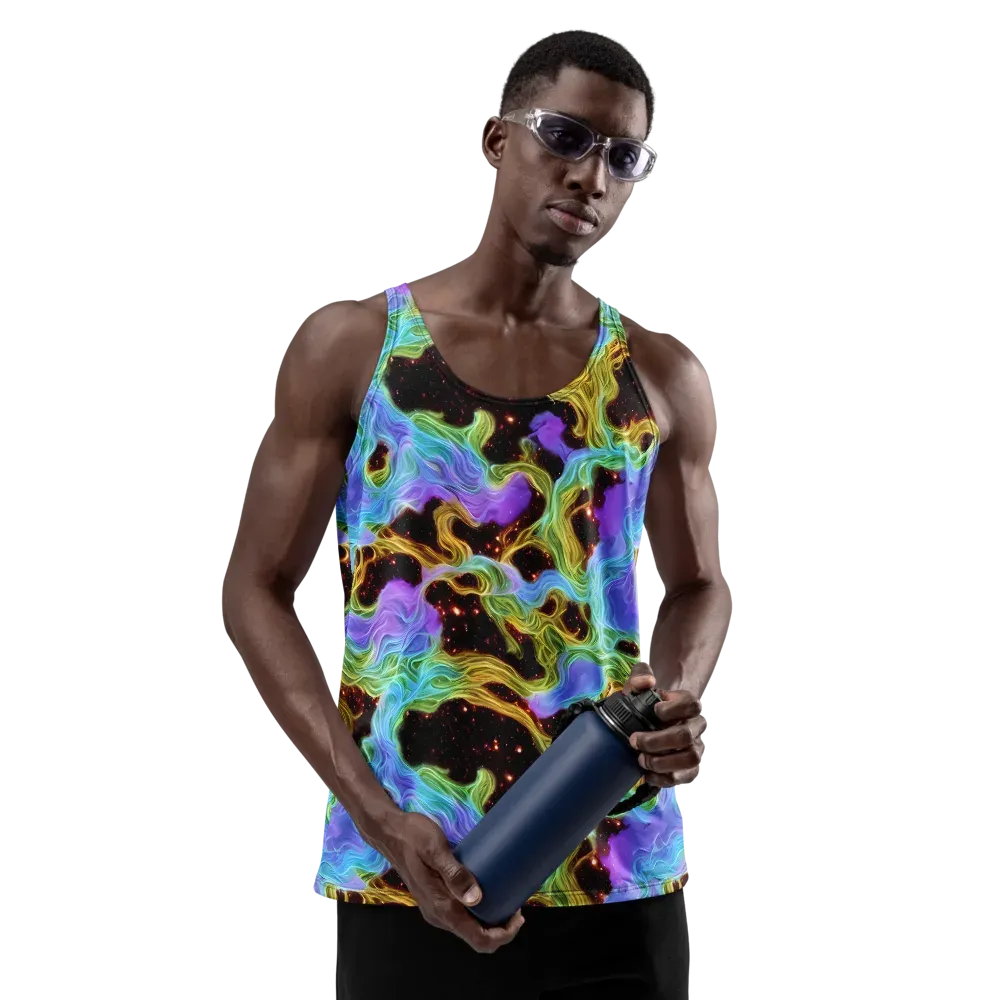 Galactic Tides on Men's Tank Top — Front