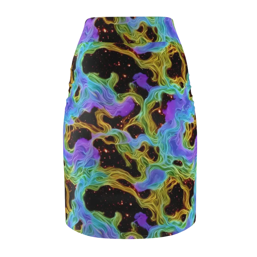 Galactic Tides on Pencil Skirt — Back